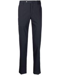 Pt05 Slim-cut Tailored Pants - Blue