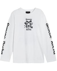 Simone Rocha - Graphic-Print Long-Sleeve T-Shirt - Lyst