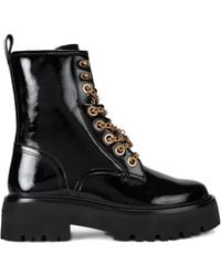 Kurt Geiger - Patent Leather Matilda Ankle Boots - Lyst