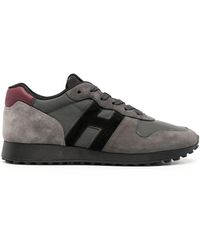 Hogan - H429 Panelled Suede Sneakers - Lyst