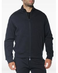 ARMANI EXCHANGE - Logo-Tape Zip-Up Sweatshirt - Lyst