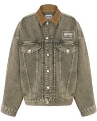 Moschino - Veste En Jean À Logo Imprimé - Lyst