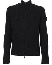 Premiata - Ribbed Zip-Up Cardigan - Lyst