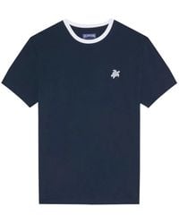 Vilebrequin - Contrast-Trim Turtle-Motif T-Shirt - Lyst