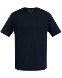 Giorgio Armani - Textured T-Shirt - Lyst