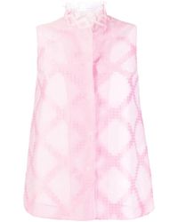 Shiatzy Chen - Lace-Collar Detail Vest - Lyst