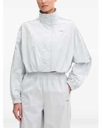 Guess - Veste Crop À Col Montant - Lyst