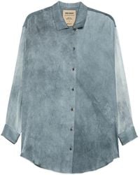 Uma Wang - Buttoned Gradient Silk Shirt - Lyst