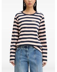 Patrizia Pepe - Striped Long-Sleeve T-Shirt - Lyst