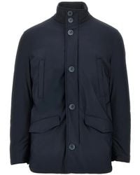 Herno - Sub-Zero Button-Fastening High-Neck Coat - Lyst