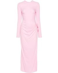 Magda Butrym - Maxi Dress With Long Gathered Sleeves - Lyst