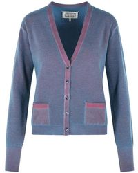 Maison Margiela - Patch-Pocket V-Neck Cardigan - Lyst