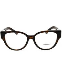 Burberry - Tortoiseshell-Effect Cat-Eye Glasses - Lyst