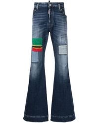 DSquared² - Weite Jeans im Patchwork-Look - Lyst