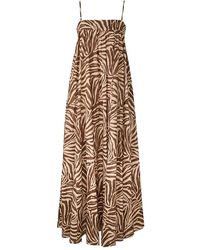 Zimmermann - Robe Mi-Longue Wanderlust À Imprimé Zébré - Lyst