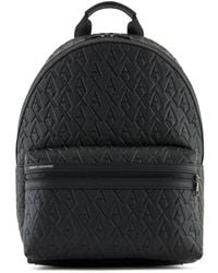 ARMANI EXCHANGE - Monogram-Debossed Backpack - Lyst