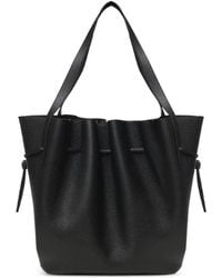 Yuzefi - Scallop Pebble-Grain Leather Tote Bag - Lyst
