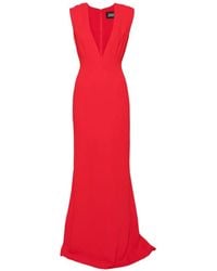 Solace London - Althea Plunging V-Neck Sleeveless Maxi Dress - Lyst
