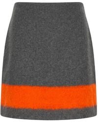 MSGM - Contrasting-Stripe A-Line Mini Skirt - Lyst