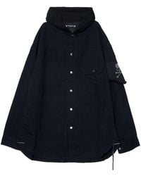 Mastermind Japan - Hooded Denim Shirt - Lyst