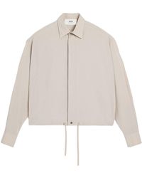 Ami Paris - Drawstring-Waist Cotton Shirt - Lyst
