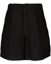 120% Lino - Shorts mit Falten - Lyst