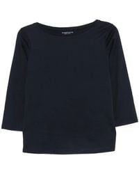 Purotatto - Boat-Neck Three-Quarter-Sleeve Top - Lyst