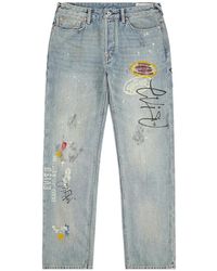 Evisu - Jean Fortune Peint À La Main - Lyst