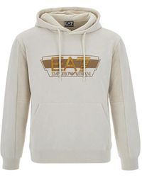 EA7 - Sudadera Con Capucha Y Parche Del Logo - Lyst
