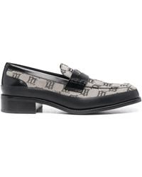 MISBHV - Monogram-Print Penny Loafers - Lyst