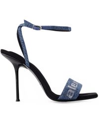 Alexander Wang - Julie Billboard Crystal-Embellished Sandals - Lyst
