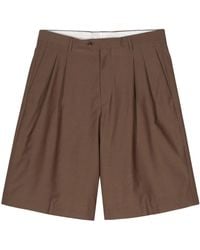 Lardini - Pleated Tailored Shorts - Lyst
