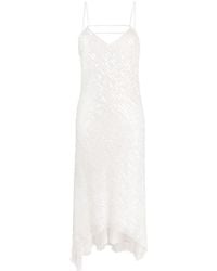 Patrizia Pepe - Sequin-embellished Asymmetric Dress - Lyst