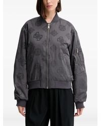 Guess - Patterned Bomber Jacket - Lyst