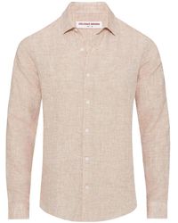 Orlebar Brown - Giles Classic-Collar Linen Shirt - Lyst