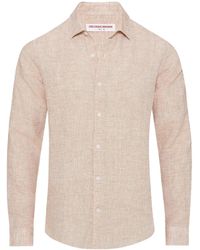 Orlebar Brown - Giles Classic-Collar Linen Shirt - Lyst