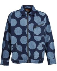 SWJP - Polka-Dot Denim Jacket - Lyst