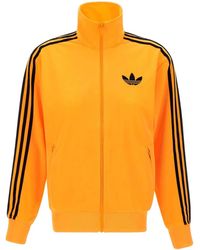 adidas - Firebird Three-Stripe Sweat Jacket - Lyst
