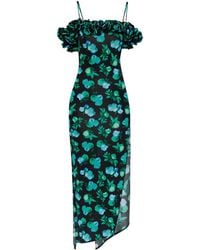 Coperni - Ruffle-Detail Midi Dress - Lyst