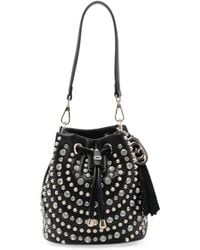 La Carrie - Andromeda Crystal-Embellished Bucket Bag - Lyst