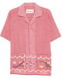 BAZISZT - Checked Embroidered Shirt - Lyst