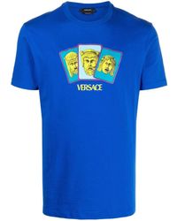 Versace - Greek Masks T-shirt - Lyst