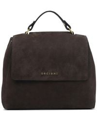 Orciani - Small Sveva Nubuck Handbag - Lyst