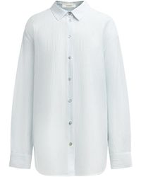 12 STOREEZ - Gestreept Katoenen Blouse - Lyst