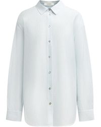 12 STOREEZ - Camisa a rayas de algodón - Lyst