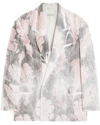 Dries Van Noten - Printed Double-Breasted Blazer - Lyst
