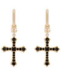 Dolce & Gabbana - Cross-Pendant Drop Earrings - Lyst