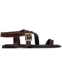 Bernardo - Hartshorn Toe-Ring Buckle Flat Sandals - Lyst