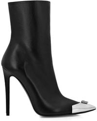 Philipp Plein - Leather Ankle Boots - Lyst