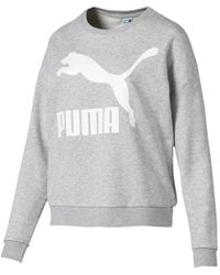PUMA - Logo-Print Sweatshirt - Lyst